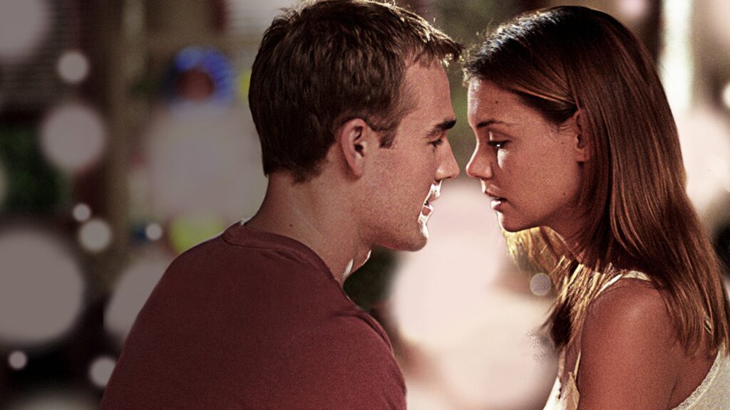10 Insanely Popular TV Shows From the ‘90s You Can Stream on Netflix 25 Romantic scene from Dawson's Creek featuring Dawson and Joey in an intimate close-up moment, appearing to be about to kiss.