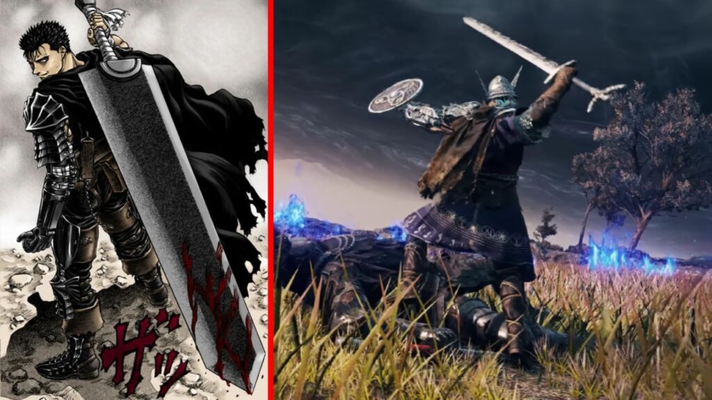 Elden Ring Nightreign Is the Best Homage to the Darkest Manga That Everyone Loves 6 Elden Ring Nightreign and Berserk weapon comparison