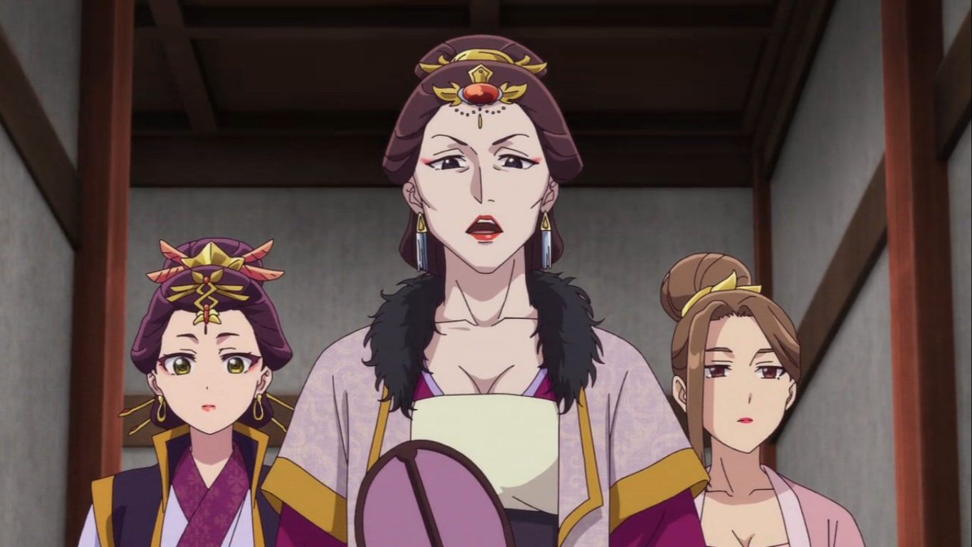 ‘The Apothecary Diaries’ Somehow Made an Episode Darker Than Anshi’s Backstory 1 Shenmei with two ladies in The Apothecary Diaries.