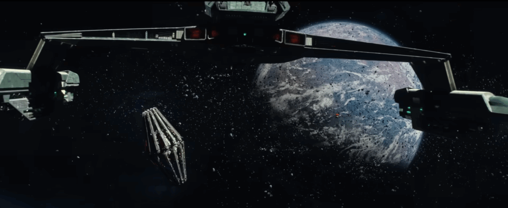 The Enterprise heads towards earth in Akiva Goldsman's Star Trek: Strange New Worlds
