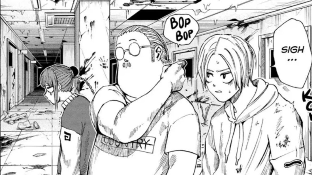 'Sakamoto Days' Has Run Itself Dry After Giving Its Main Villain a Major Upgrade 7 The picture shows Sakamoto, Shin, and Lu in a panel from Sakamoto Days manga