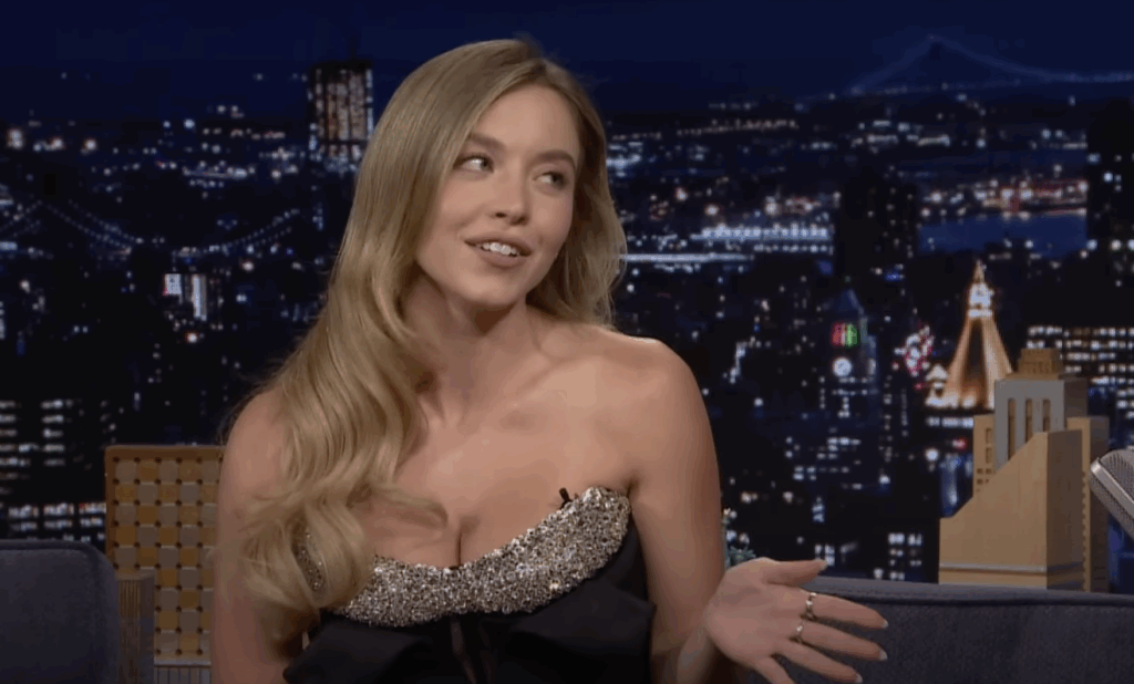 “It actually smells incredible”: Sydney Sweeney Reveals Real Reason Behind Bathwater Soap as Resell Value Reaches $2000 1 Sydney Sweeney on a talk show.