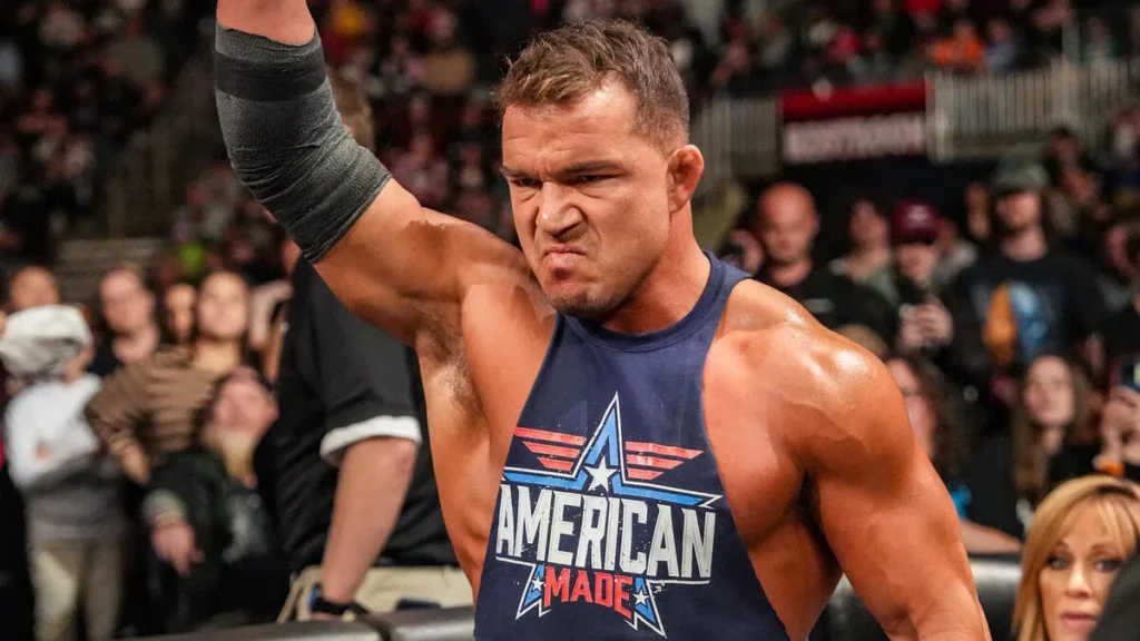 Near-Impossible WWE Record Has Been Officially Broken 2 Chad Gable entering the WWE ring.
