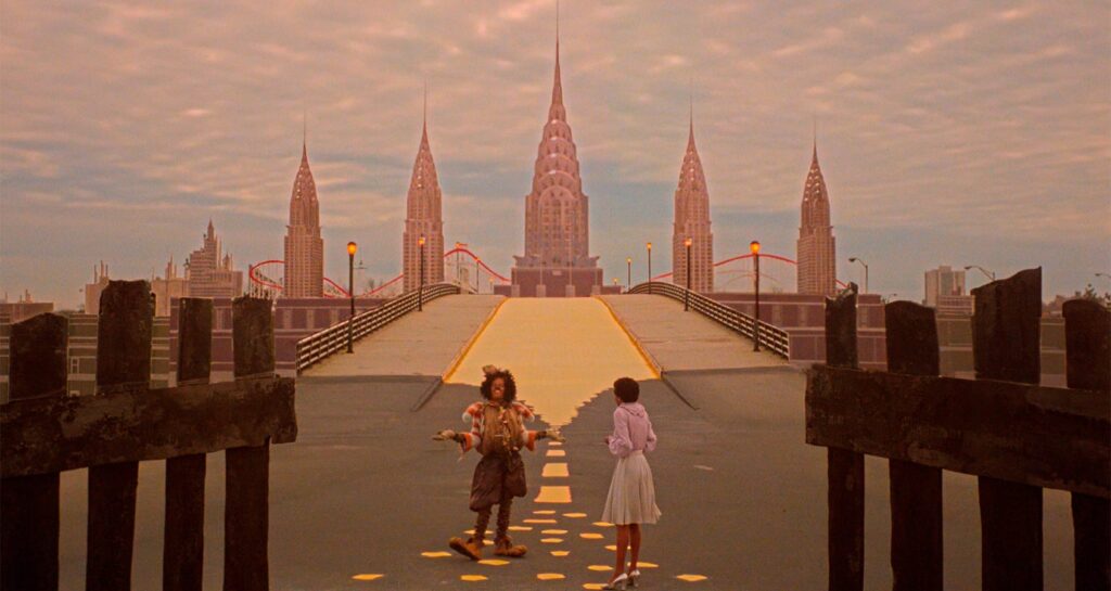 The Wiz (4K): Criterion Collection Review 1 Dorothy and Scarecrow embark on the yellow brick road in 'The Wiz'