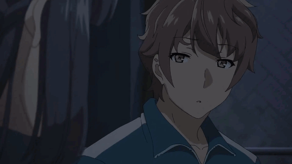CloverWorks Might Be in Over Their Heads for Summer 2025 4 Sakuta looking at Mai expressionlessly