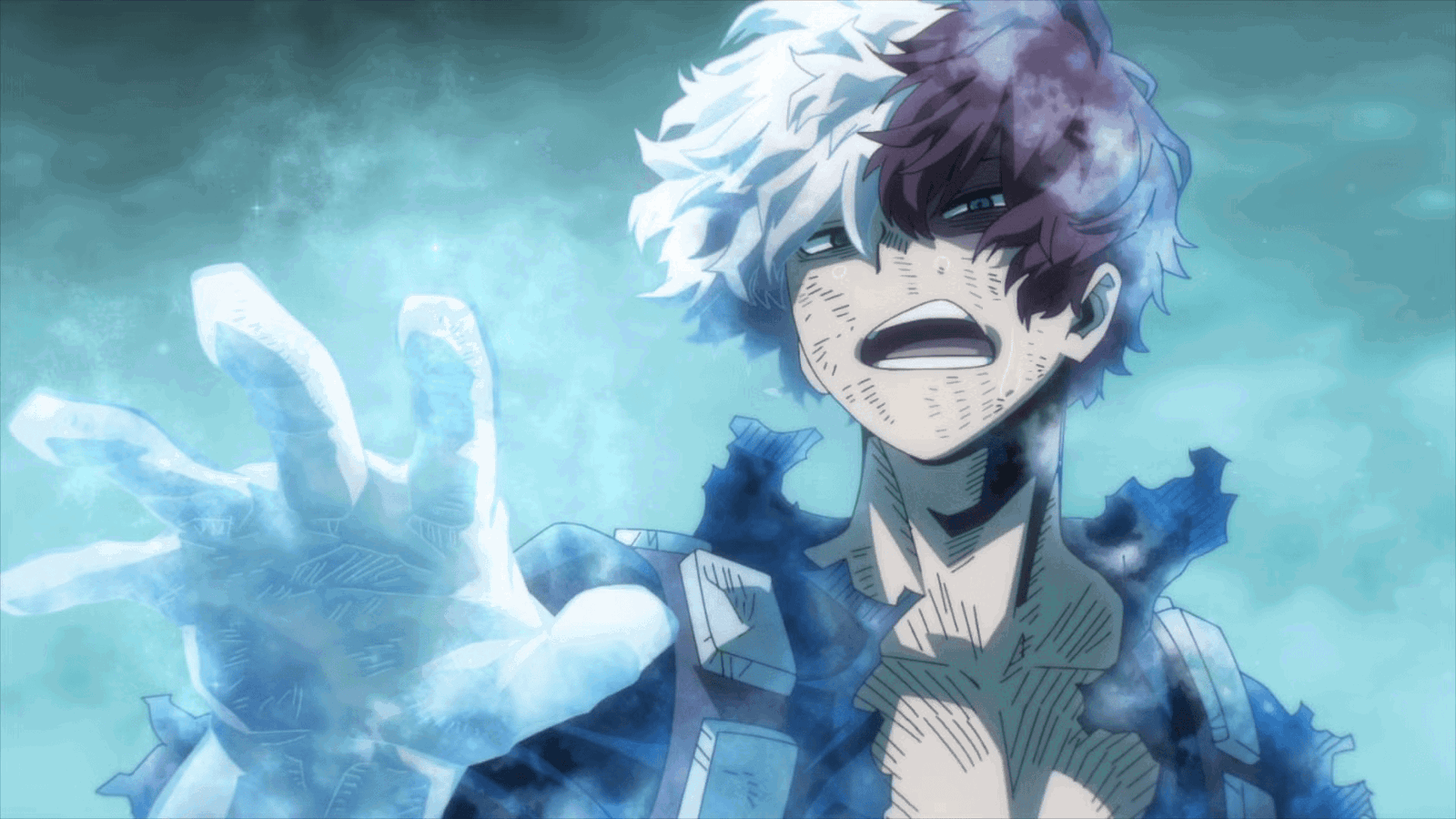 ‘Vigilantes’ Is Still Nowhere Near as Good as ‘My Hero Academia' 12 Shoto Todoroki holding up an icy hand in My Hero Academia.