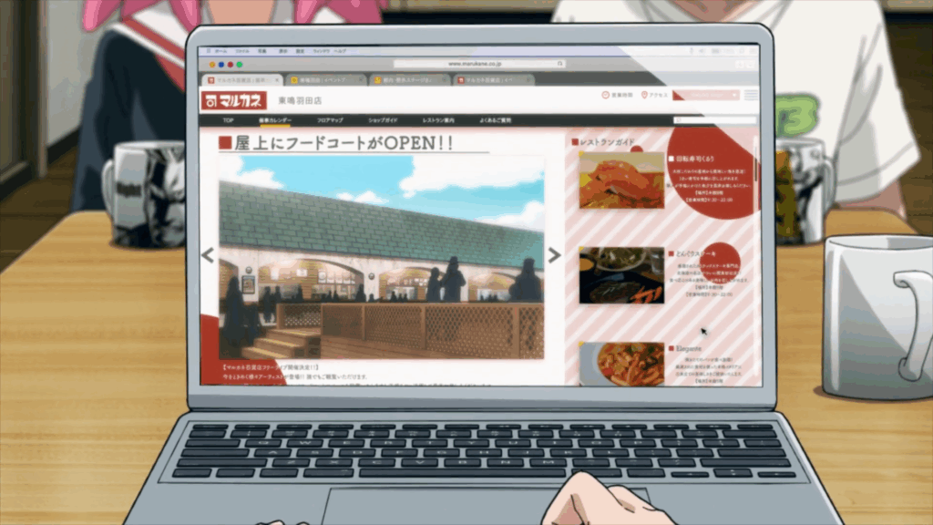Makoto researches for the event