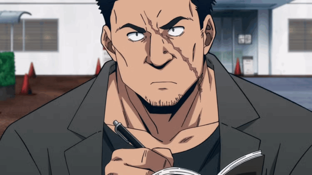 Knuckleduster conducting his own investigation.
