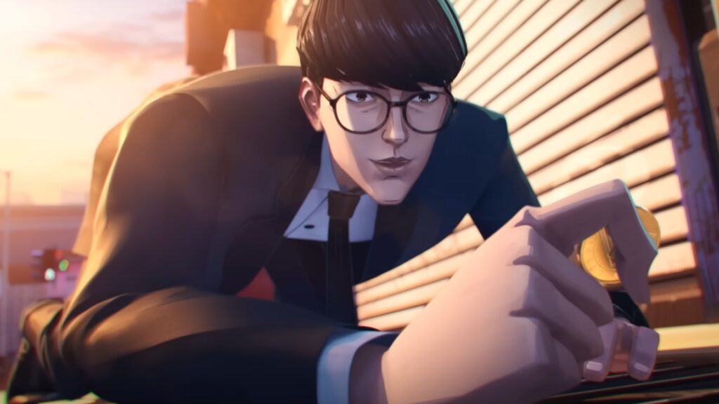 To Be Hero X: X’s Powers Are Just a Metaphor for Isekai 2 X is holding a coin on while leaning on the ground in his human form