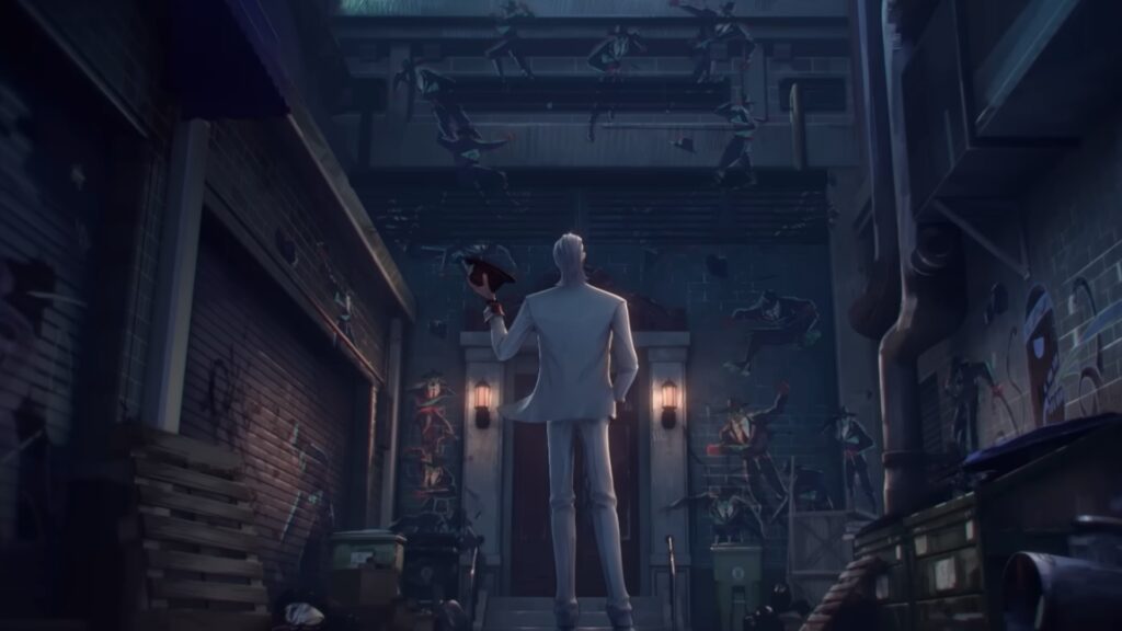 To Be Hero X: X’s Powers Are Just a Metaphor for Isekai 5 The picture shows X's back as he stands in an alley in To Be hero X