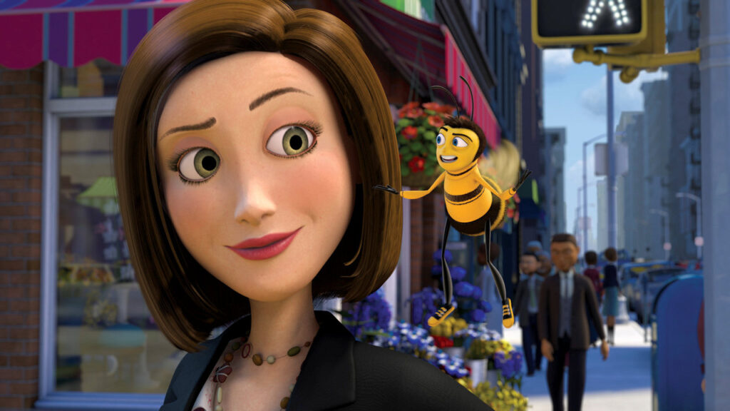 Steven Spielberg’s DreamWorks Vision Was Ahead of Its Time and Netflix Just Proved It 2 Vanessa Bloome and Barry the honeybee in Bee Movie