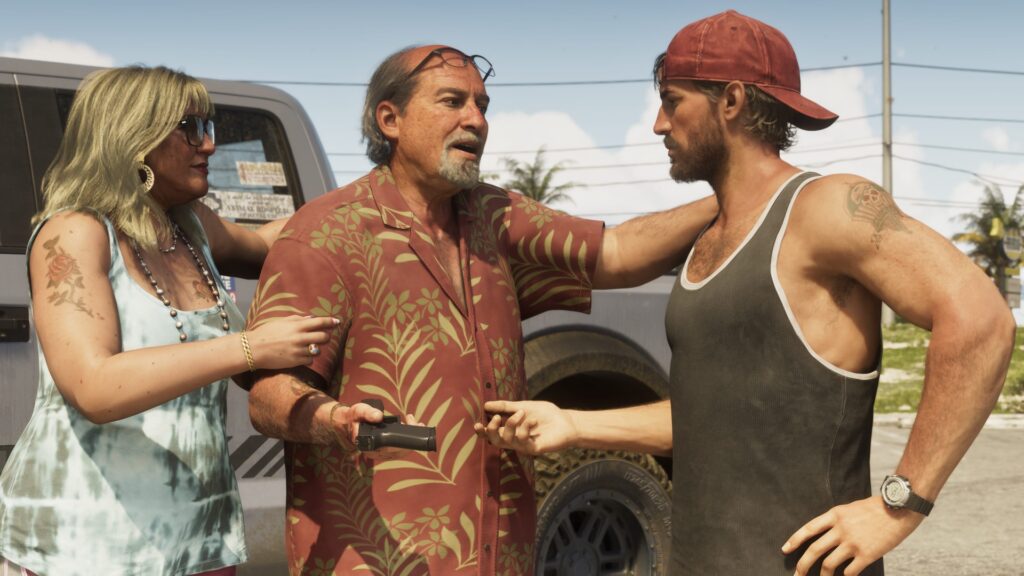 A No Country for Old Men Actor You Haven’t Thought About in Years Might Be in GTA 6 4 The image shows the character Brian talking to the main character from Rockstar's GTA 6