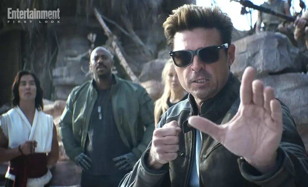Mortal Kombat II Has to Avenge the First Film’s Biggest Sin 7 A still from Mortal Kombat II featuring Liu Kang, Jax Briggs, Sonya Blade and Johnny Cage (from left to right).