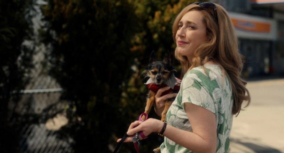 ‘Stick’ Episode 4 Review: Golf Can Wait - This Episode’s All About Ghosts You Can’t Outdrive 2 Mariana Treviño with a dog in a scene from Stick.
