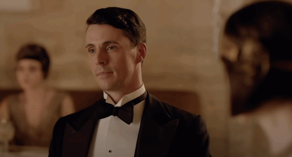 Matthew Goode Tracks Back on ‘Derogatory’ Downton Abbey Remark but He’s Not Actually Wrong This Time 1 Matthew Goode wearing a suit and bow tie in Downton Abbey.