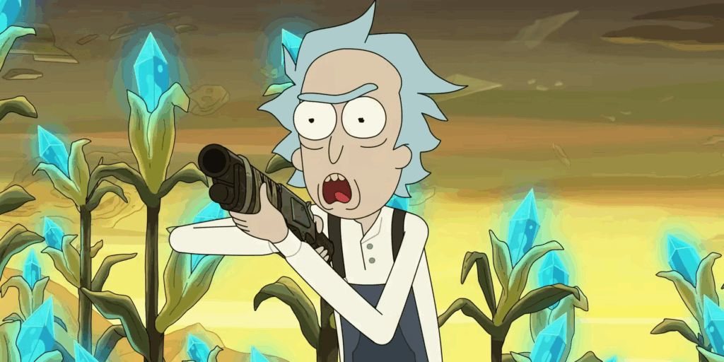 Homestander Rick in in The Rick, the Mort, and the Ugly in Rick and Morty