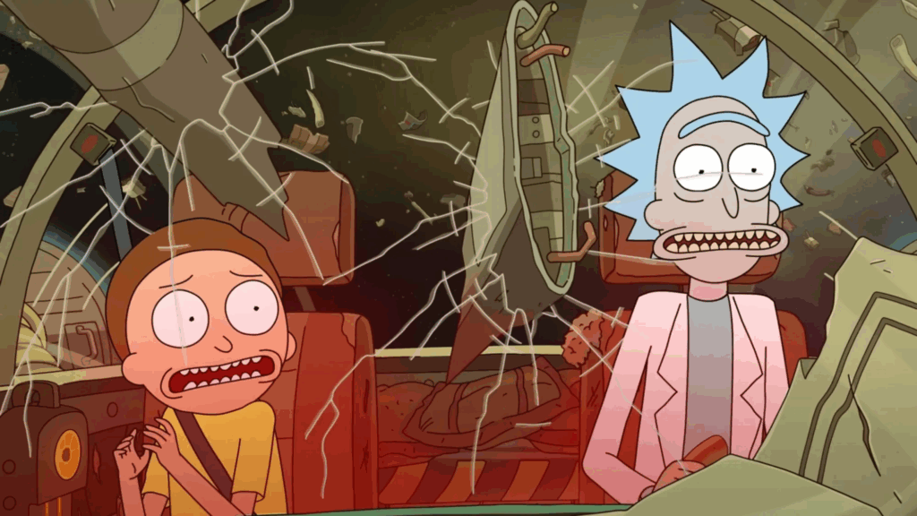 rick and morty in A still from The Rick, the Mort, and the Ugly