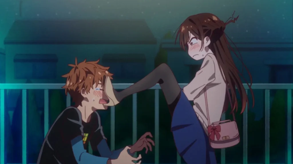 Kazuya Deserved Every Bit of His Fate in ‘Rent-a-Girlfriend' 1 mizuhara kicking kazuya's face with brute force