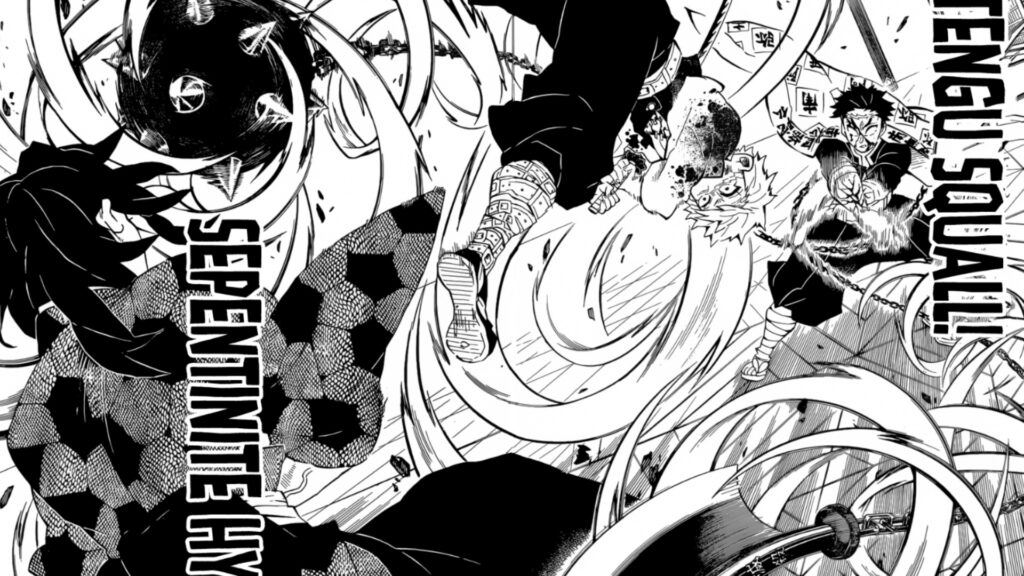 'Demon Slayer's Best-Written Character Isn't Even a Hero 5 The picture is a panel from the fight between Kokushibo and Gyomei