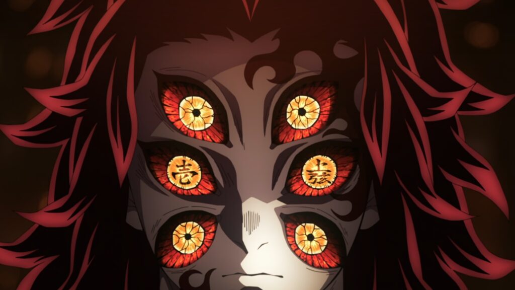One Major Flaw in ‘Demon Slayer’ Leaves Many of Its Characters Feeling Hollow 1 The picture is a close -up of Kokushibo's face in Demon Slayer