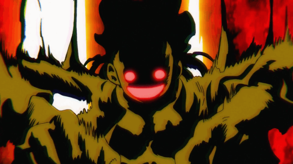 Luffy’s Dark Side Puts ‘One Piece’ Above ‘Naruto’ and ‘Bleach' 1 One Piece - A sinister silhouette of Luffy with bright red eyes and a huge smile