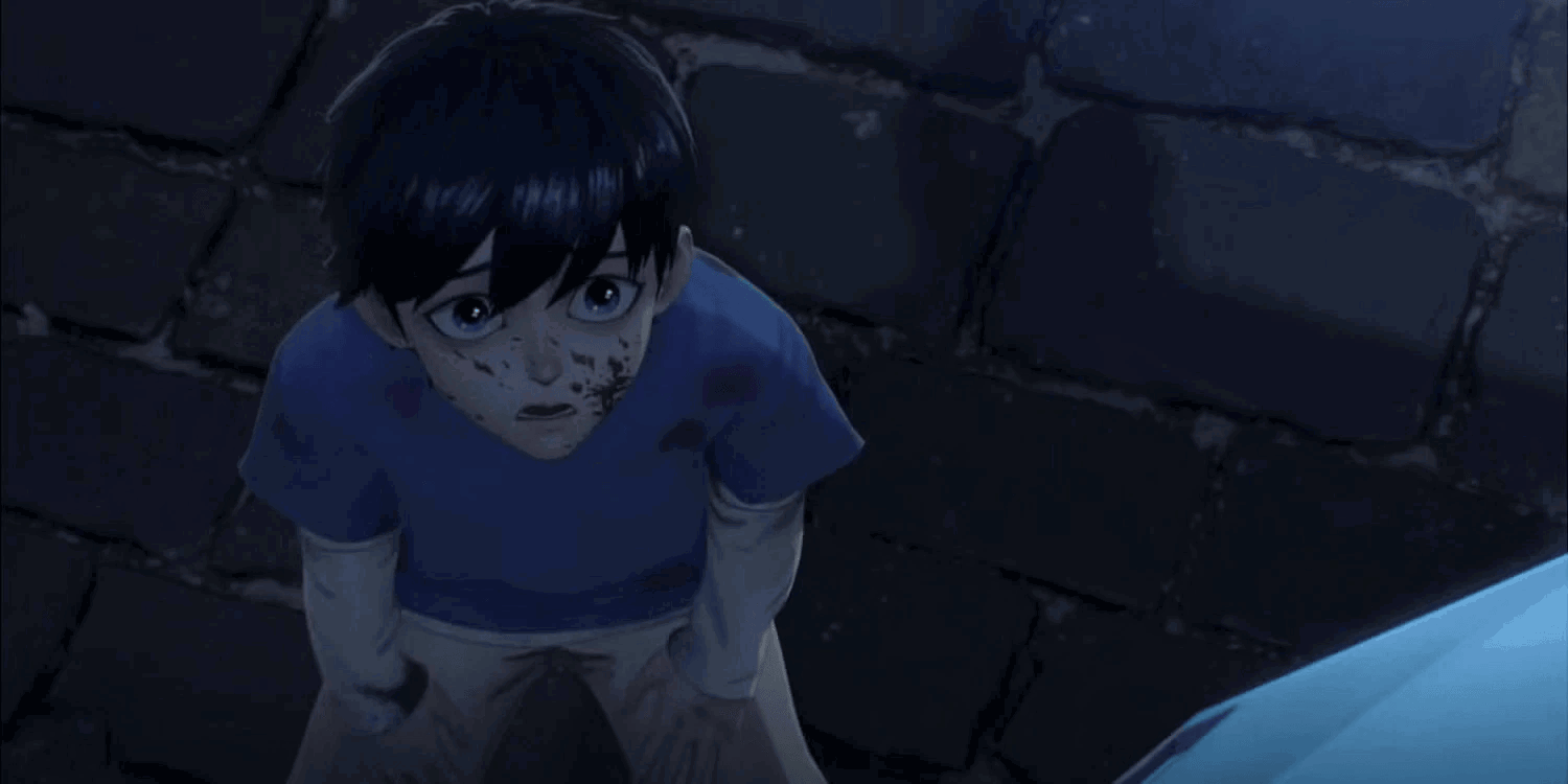 ‘To Be Hero X’ Fools You With Shonen-Like “Flashiness of the visuals” 3 A young Yang Cheng in front of his parents in To Be Hero X.