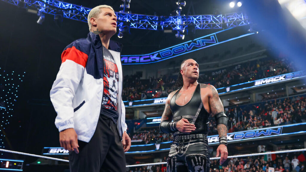 Cody Rhodes Takes a Cheeky Dig at Hulk Hogan Ahead of His Fight With Damian Priest 1 Cody Rhodes and Damien Priest.