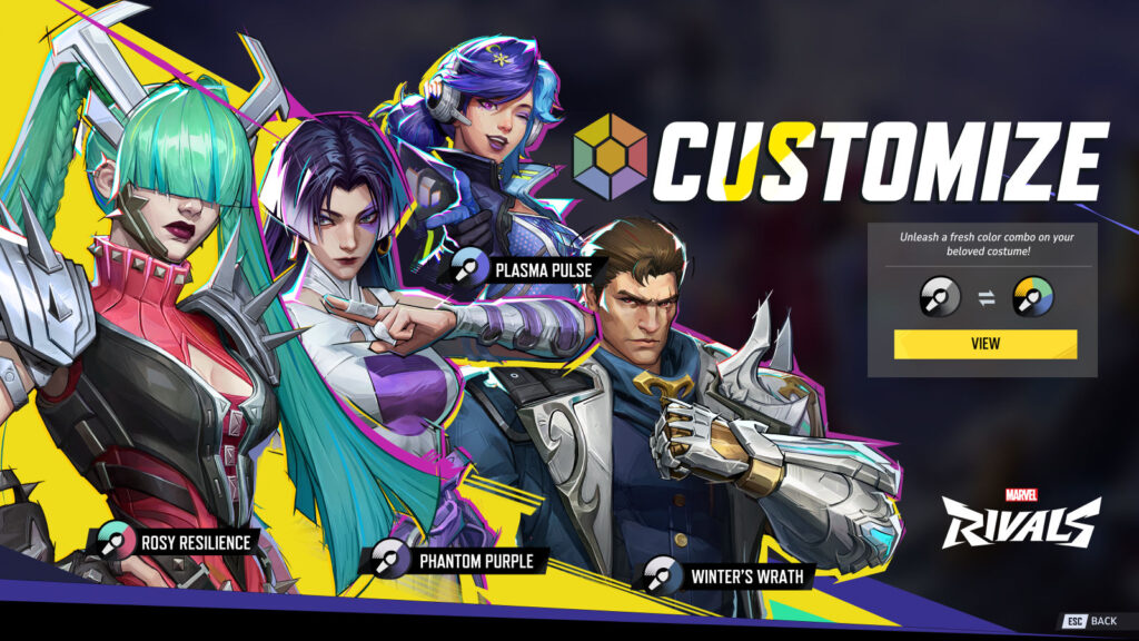 Marvel Rivals Has Quietly Rolled Back Its Most Controversial Feature 1 The image shows the customize feature in Marvel Rivals