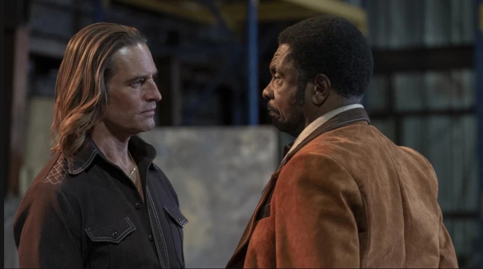 ‘Duster’ Episode 5 Review: Family, Firepower & False Friends - A Soul-Soaked Sprint Through Love and Lies 4 Keith David and Josh Holloway staring intensely in a scene from Duster.
