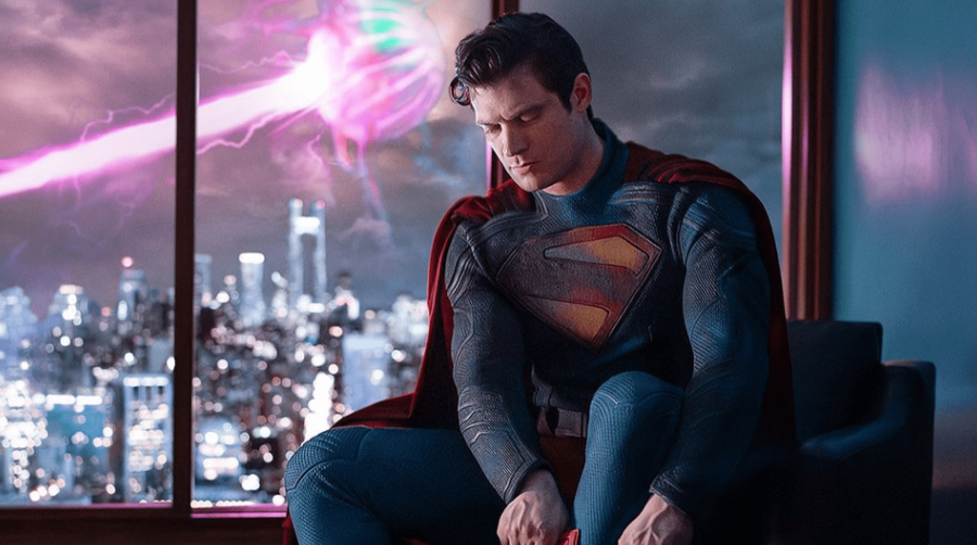 11 Things You Did Not Know About Superman’s Suit 11 Superman is shown sitting indoors, adjusting his boots.
