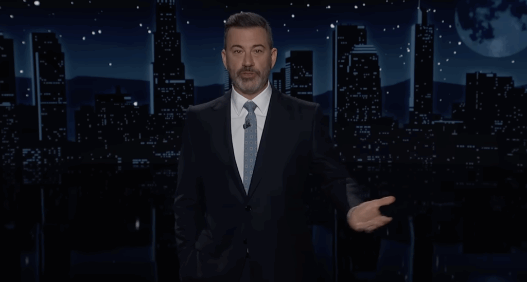 Trump’s Military Parade: Jimmy Kimmel, Stephen Colbert and Hollywood’s Bold Reaction to LA Riots 2 Jimmy Kimmel delivering a monologue.