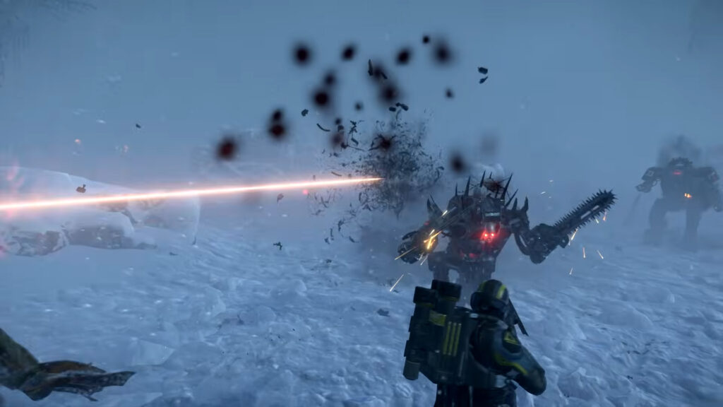 Helldivers 2 Player Discovers Factory Strider Than Can Control the Space-Time Continuum 10 An image showing the gameplay of Helldivers 2.