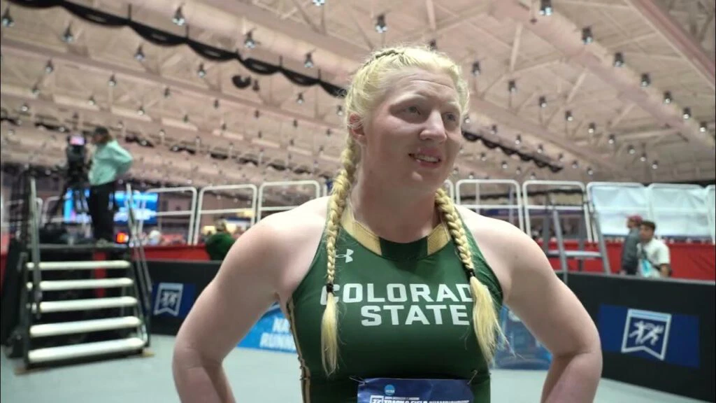 Brock Lesnar's Daughter Mya Lesnar Is a Freak of Nature and She Proves It Again at NCAA Shot Put Championship 1 Mya Lesnar has an uncanny resemblance with Brock Lesnar