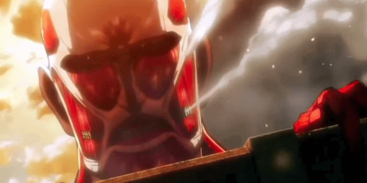 Is Attack on Titan Better Than One Piece: Main Characters and Character Building Comparison 4 The Colossal Titan breaks the wall in Attack on Titan.