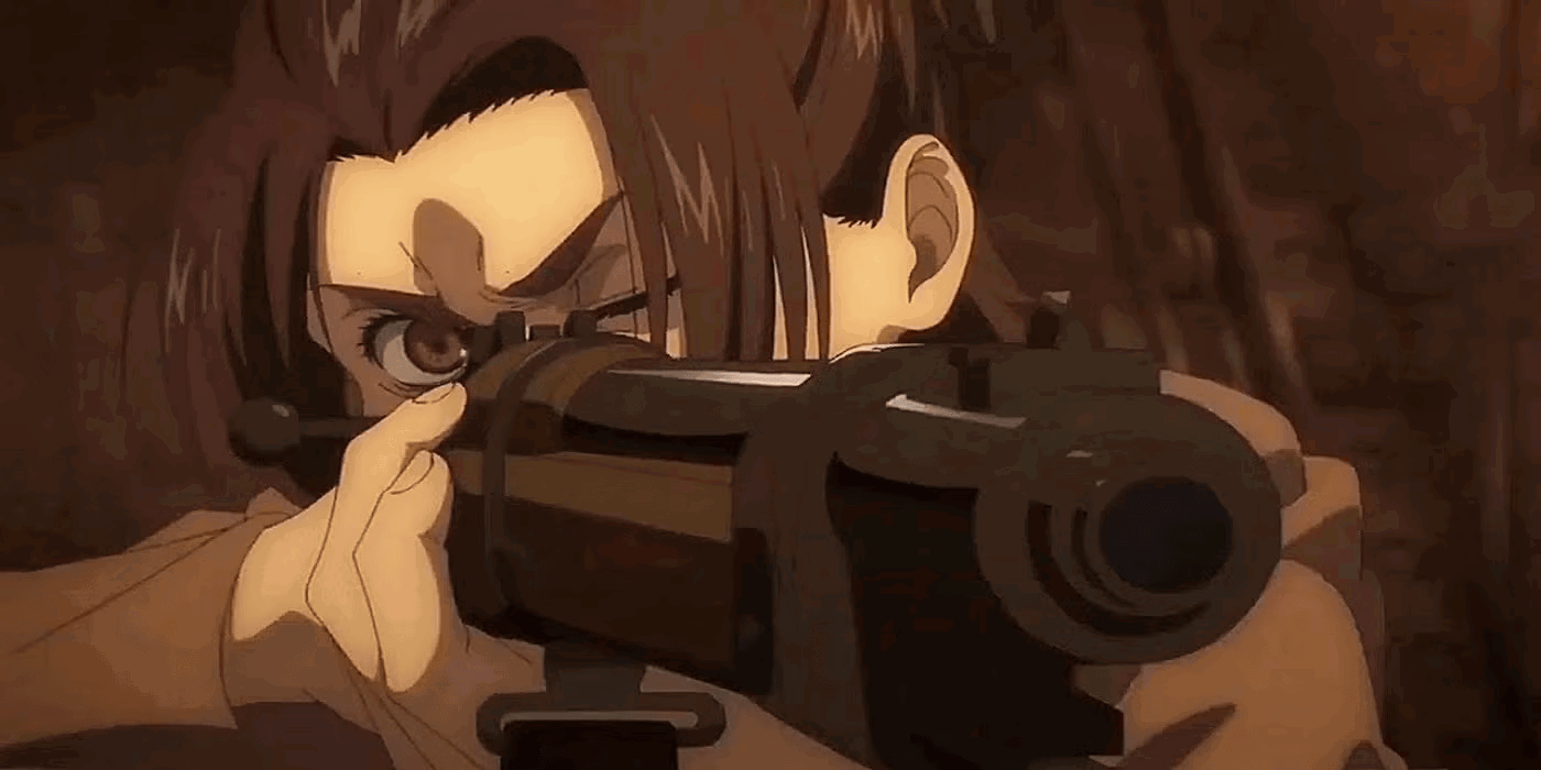Is Attack on Titan Better Than One Piece: Main Characters and Character Building Comparison 6 Gabi shoots Sasha in Attack on Titan.
