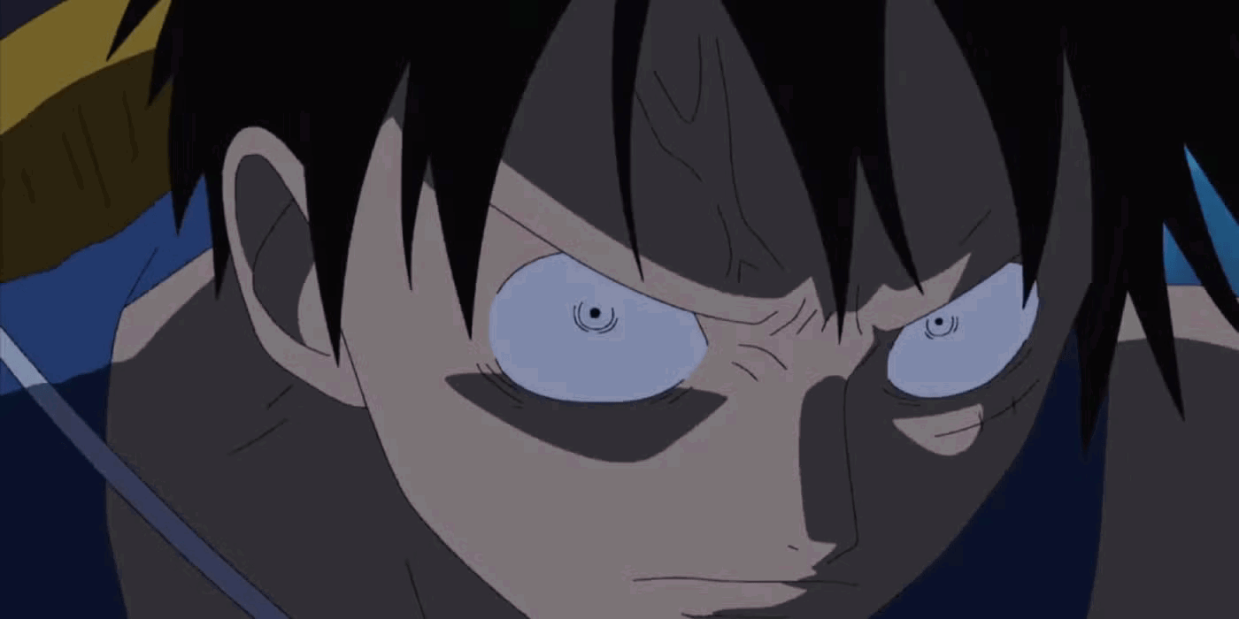 Is Attack on Titan Better Than One Piece: Main Characters and Character Building Comparison 8 Luffy glares at Saint Charlos after he hurts Hatchan in One Piece.