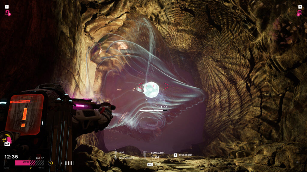 Does The Alters Have Online or Local Multiplayer? Answered 3 A character exploring a cave in The Alters.