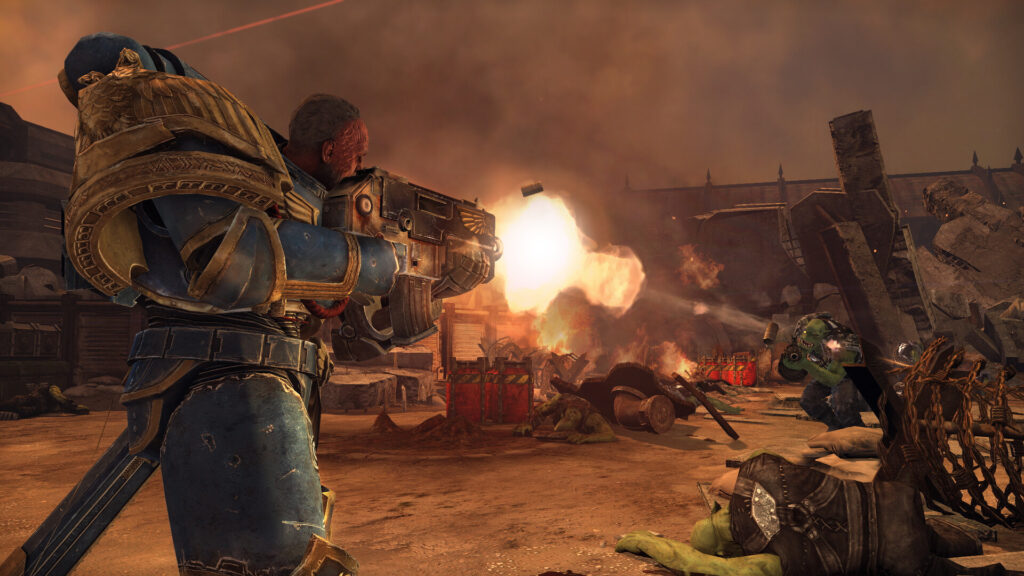 SEGA Just Got a Brutal Reminder That We Won’t Be Fooled by Half-Baked Cash Grabs 2 The image shows a marine shooting in Space Marine