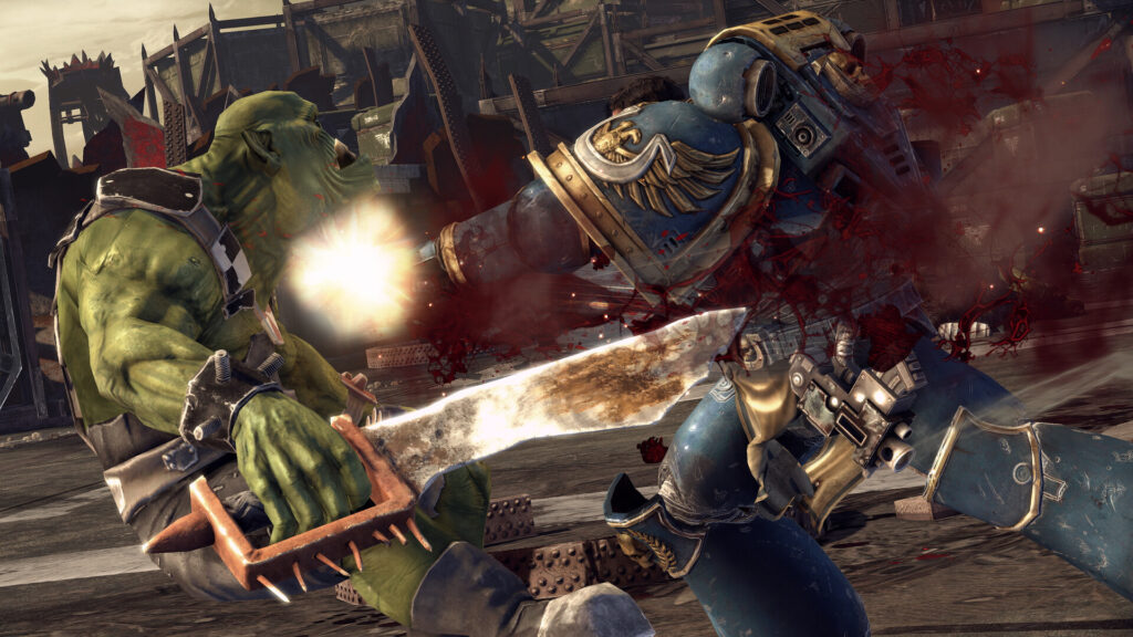 SEGA Just Got a Brutal Reminder That We Won’t Be Fooled by Half-Baked Cash Grabs 4 The image shows a melee in Space Marine