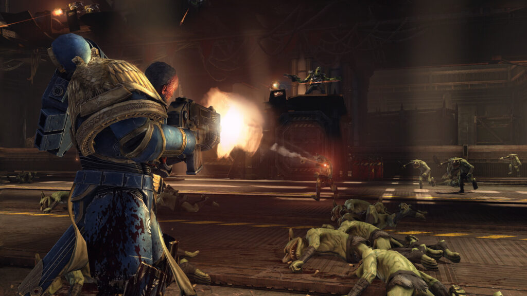 SEGA Just Got a Brutal Reminder That We Won’t Be Fooled by Half-Baked Cash Grabs 5 The image shows a space Marine shooting at a distance
