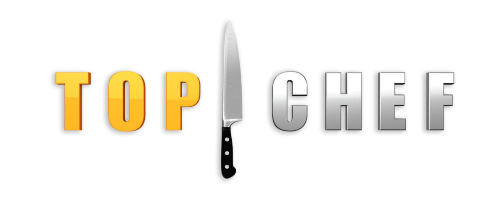 All 21 ‘Top Chef’ Winners and How Their Life Looks Like Today After Winning the Prize Money 22 Top Chef logo with stylized text "TOP" in gold letters and "CHEF" in silver letters, separated by a chef's knife with black handle.