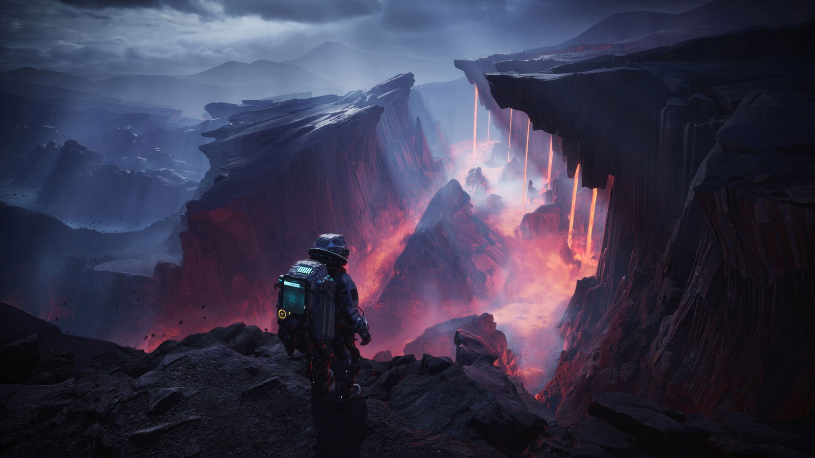 Jan Dolski on the inhospitable planet in The Alters.