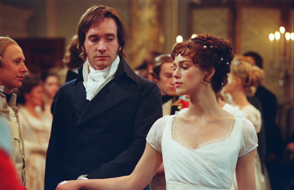 Dakota Johnson in Materialists Took Cues From the Iconic Film That Launched Keira Knightley to Fame 3 Matthew Macfadyen and Keira Knightley star in a still from Pride & Prejudice