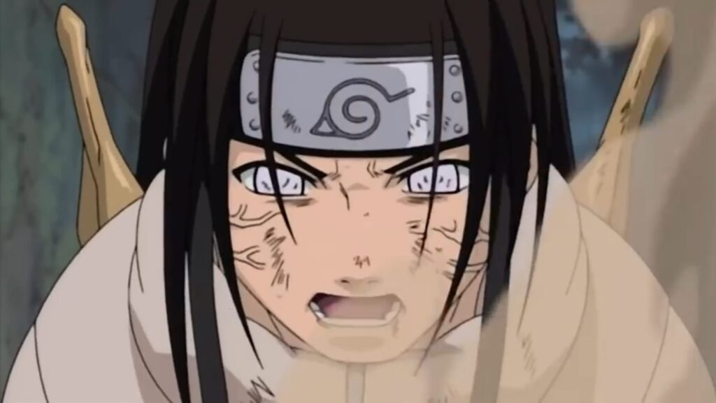 Neji and Choji Hold a Dark Record Even Naruto Avoided 5 Neji stabbed by Kidomaru's arrows.