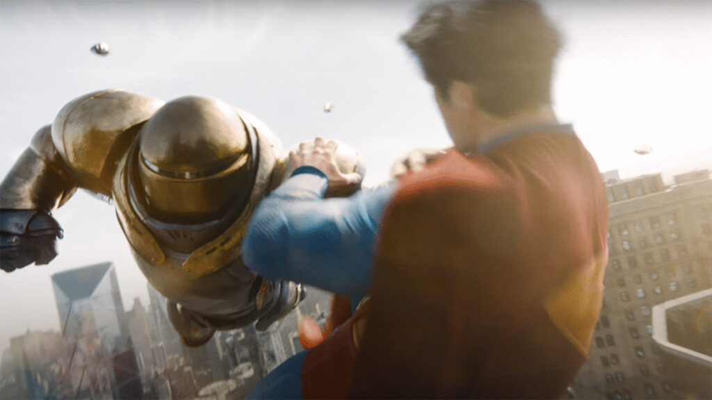 Superman: The Hammer of Boravia May be Based on a DC Hero Who Was in Justice League Unlimited 1 The Hammer of Boravia punching Superman while Superman blocks his punch mid-air in James Gunn's Superman.