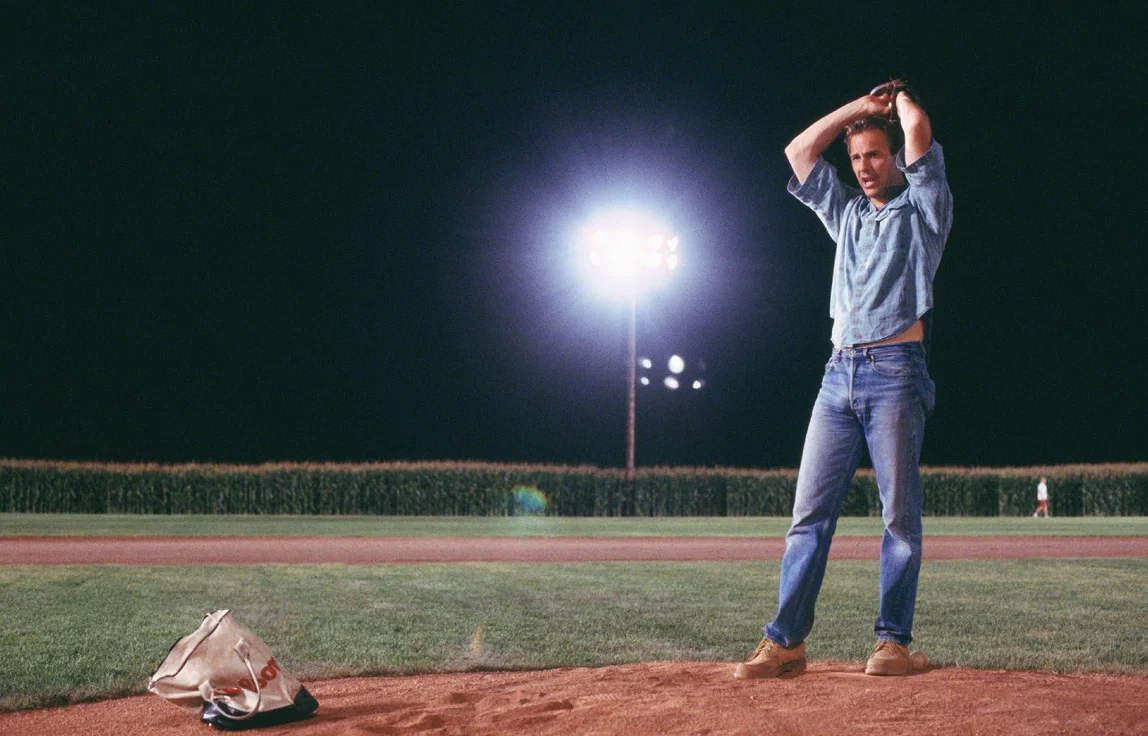 Kevin Costner as Ray Kinsella in a still from Field of Dreams