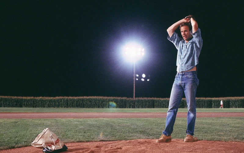 Kevin Costner as Ray Kinsella in a still from Field of Dreams