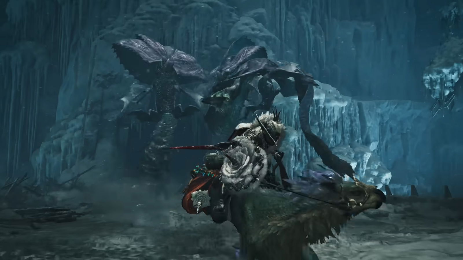 An image showing the gameplay of Monster Hunter Wilds.