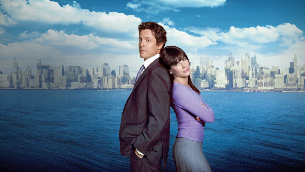 Hugh Grant and Sandra Bullock on the poster for Two Weeks Notice.