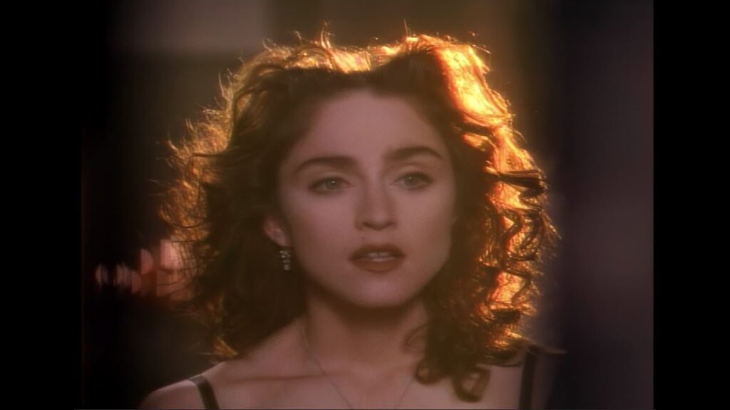 Madonna in the music video of Like a Prayer